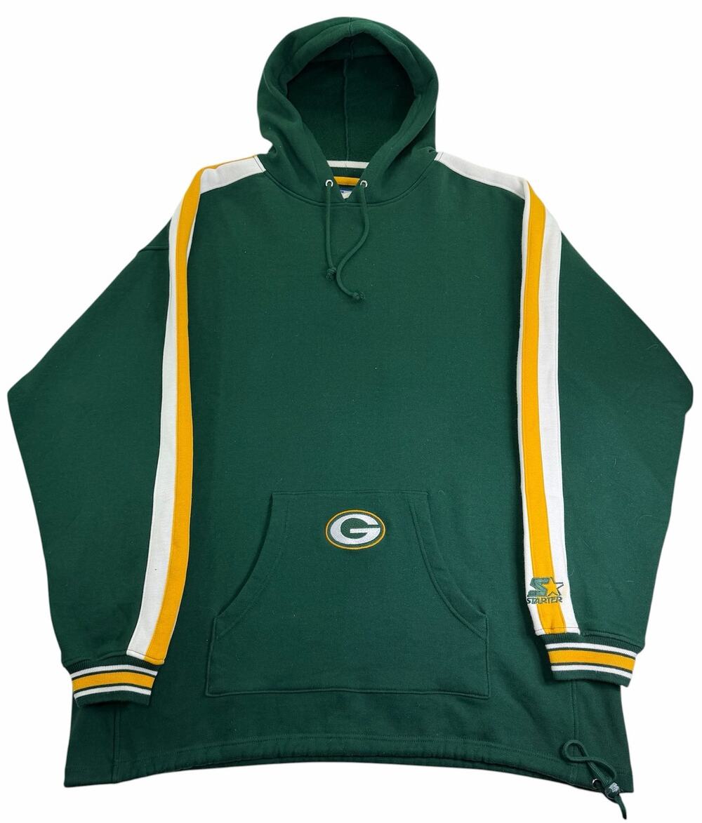 Vintage 90s Green Bay Packers Hoodie Men's XL Starter NFL Pocket Logo Sweatshirt